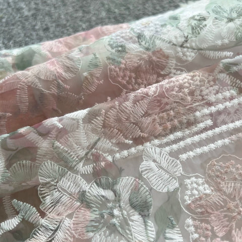 High-end Floral Lace Patchwork Dress