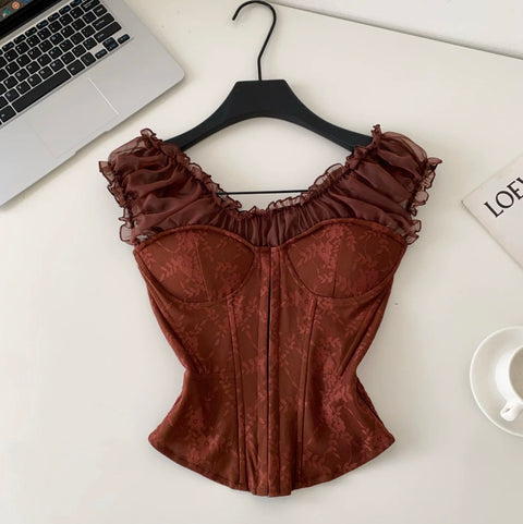 Sweetie Lace Patchwork Shirt