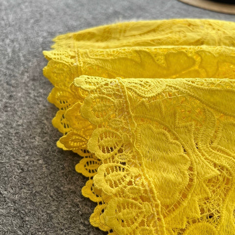 Hollowed Embroidery Top & A-line 2Pcs
