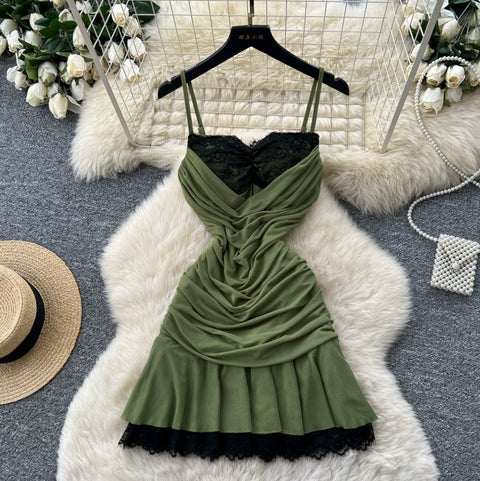 Sexy Lace Patchwork Slip Dress
