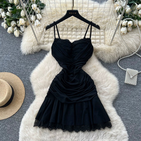Sexy Lace Patchwork Slip Dress
