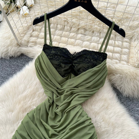 Sexy Lace Patchwork Slip Dress