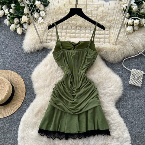 Sexy Lace Patchwork Slip Dress