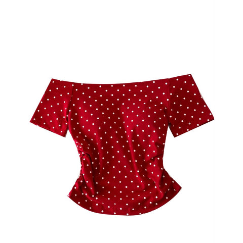 Casual Polka Dot Print T-shirt