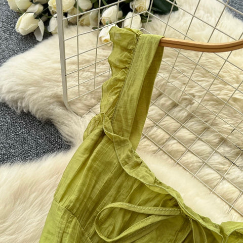 French Style Backless Cake Dress