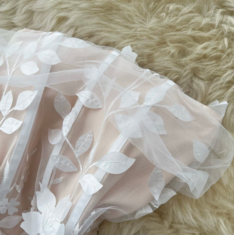 Off-shoulder 3d Flower Fairy Dress