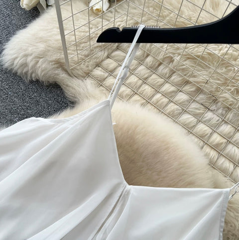 Black & White Layered Slip Dress