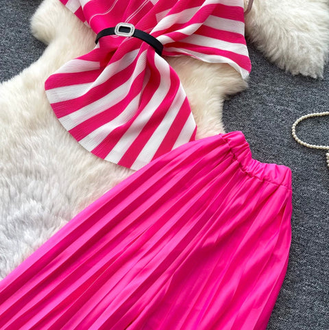 Striped Top & Trousers Casual 2Pcs