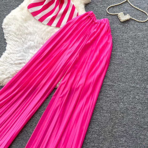 Striped Top & Trousers Casual 2Pcs
