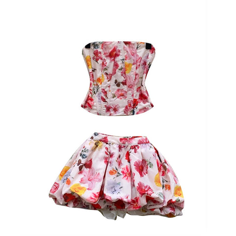Sweetie Printed Top & Shorts 2Pcs