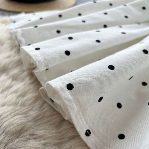 Polka Dot Print Halter Dress
