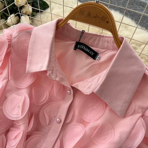French Style Lapeled Shirt Dress