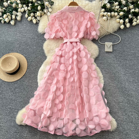 French Style Lapeled Shirt Dress