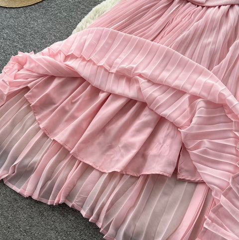 Elegant Patchwork A-line Dress