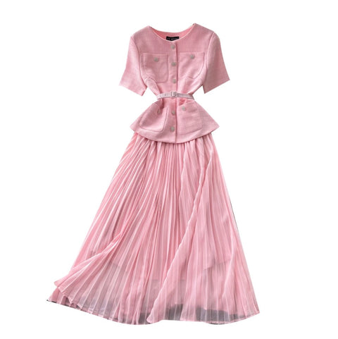 Elegant Patchwork A-line Dress