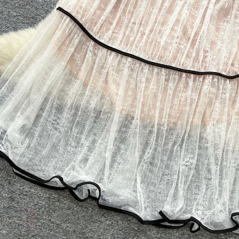 Fairy Backless Layered Halter Dress