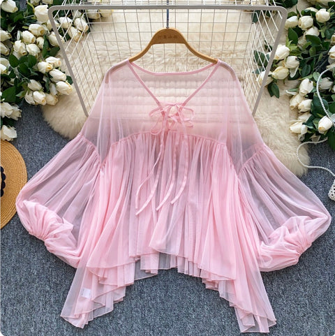 Korean Style Chiffon Sunscreen Shirt