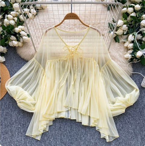 Korean Style Chiffon Sunscreen Shirt