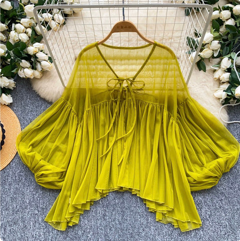 Korean Style Chiffon Sunscreen Shirt
