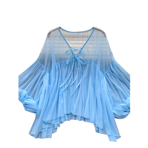 Korean Style Chiffon Sunscreen Shirt