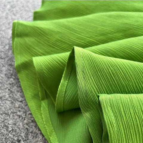 Backless Grass Green Slip Dress