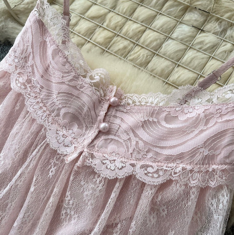 Sweetie Camisole & Cake Skirt Pink 2Pcs