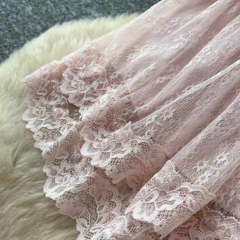 Sweetie Camisole & Cake Skirt Pink 2Pcs