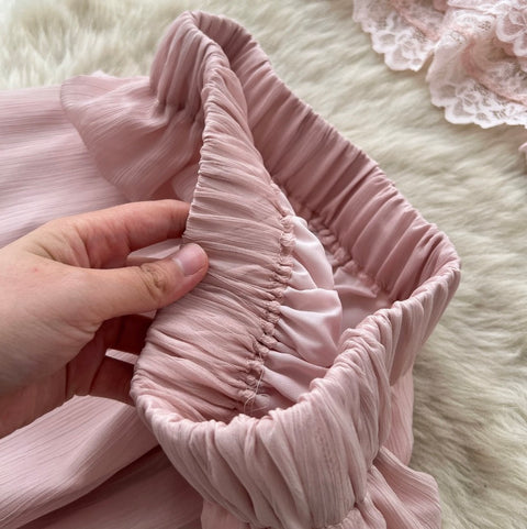 Sweetie Camisole & Cake Skirt Pink 2Pcs