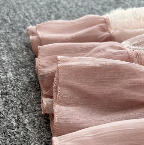 Sweetie Camisole & Cake Skirt Pink 2Pcs
