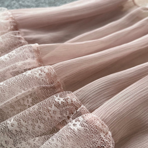 Sweetie Camisole & Cake Skirt Pink 2Pcs