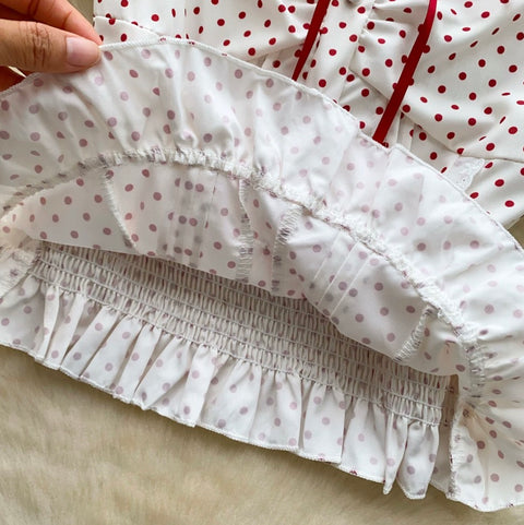 French Style Polk Dot Shirt