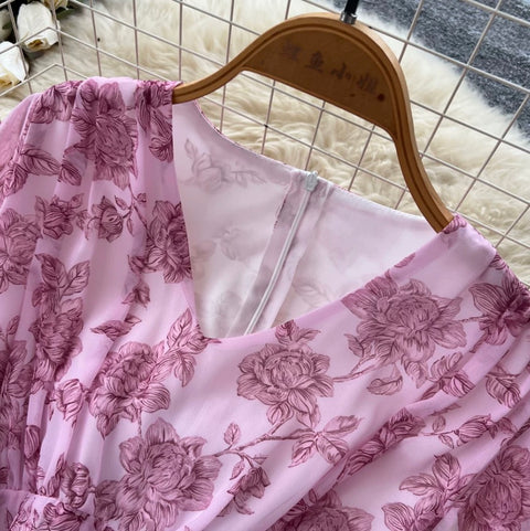 French Style Floral Cake Dress