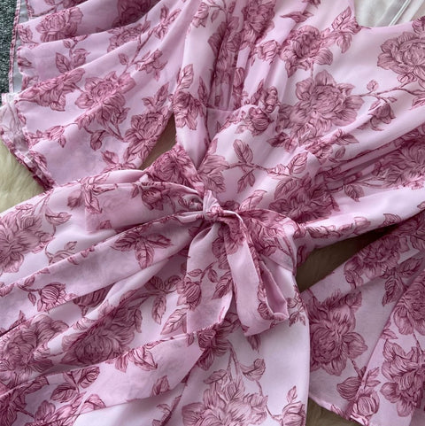 French Style Floral Cake Dress
