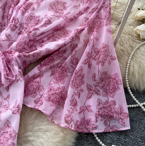 French Style Floral Cake Dress