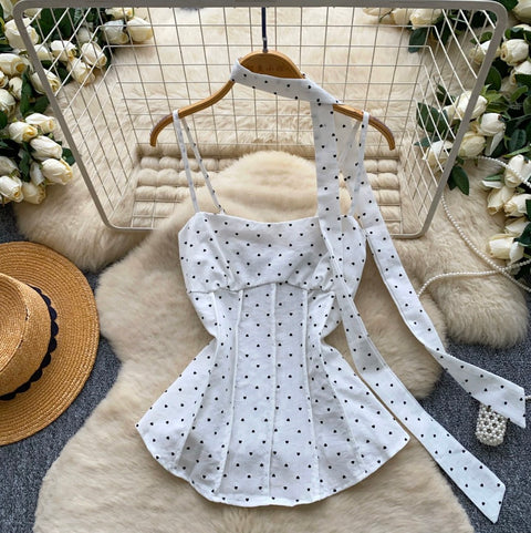 Polka Dot Camisole with Ribbon