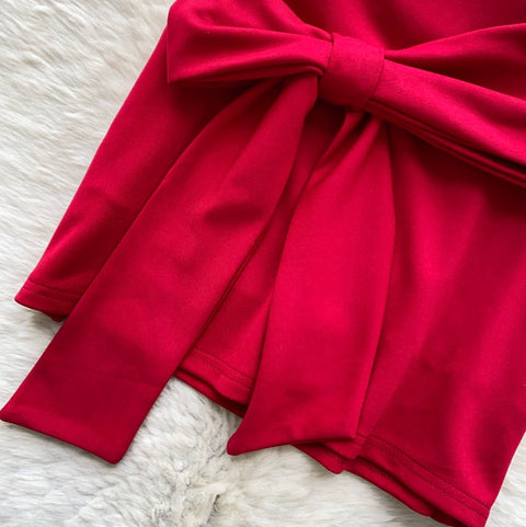Floral Top & Knotted Skirt 2Pcs