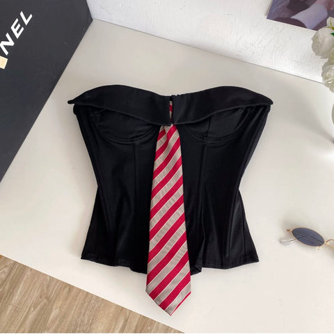 Uniform Style Camisole with Tie