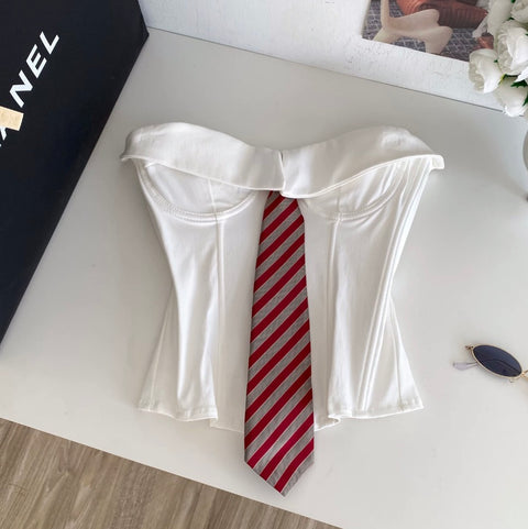 Uniform Style Camisole with Tie