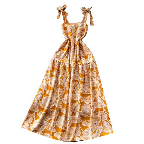 Holiday Floral Print Slip Dress