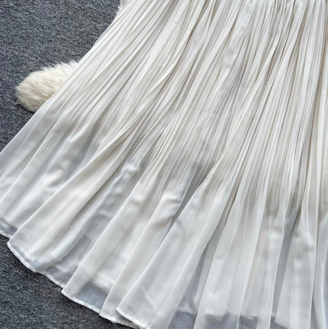 Sequined Mesh Patchwork Halter Dress