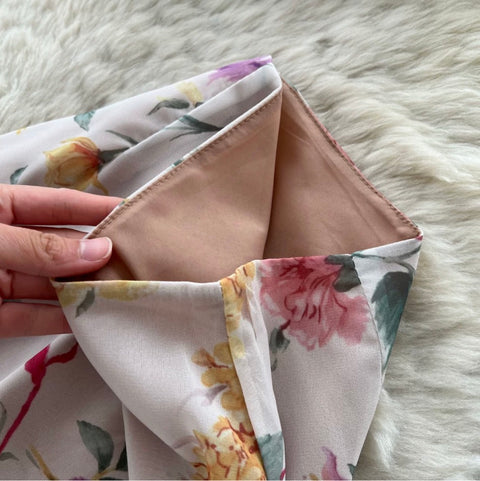 Asymmetric Floral Camisole & Skirt 2Pcs