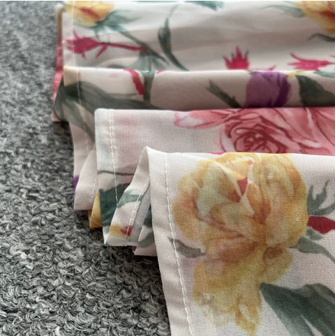 Asymmetric Floral Camisole & Skirt 2Pcs
