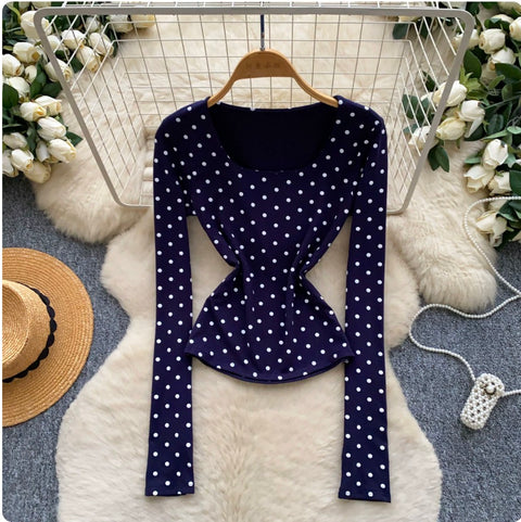 Korean Style Polka Dot T-shirt
