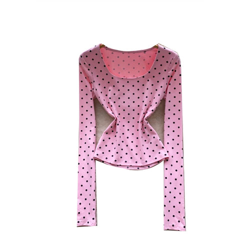 Korean Style Polka Dot T-shirt