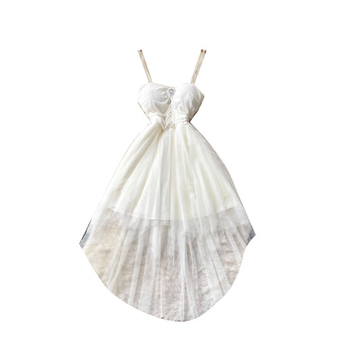 Fairy A-line White Slip Dress