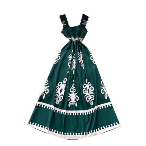 Ethnic Style Print Vest Dress