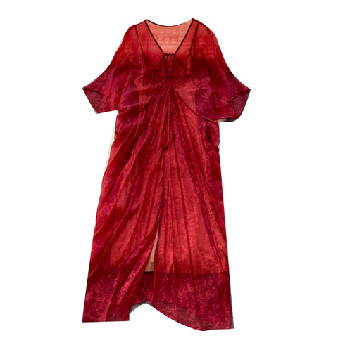 See-through Mesh Oversized Dress