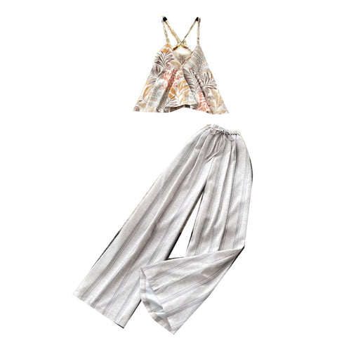 Print Camisole & Pants Casual 2Pcs