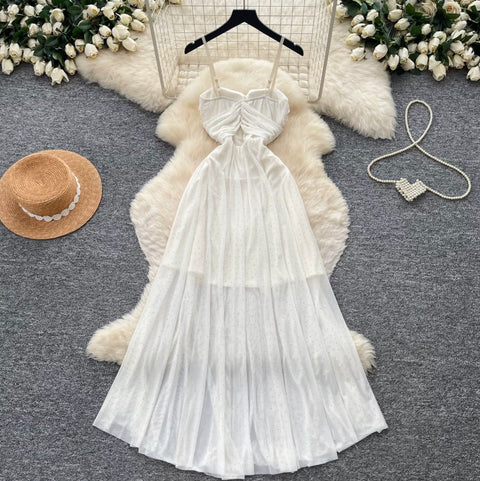 Fairy Mesh Patchwork Slip Dress