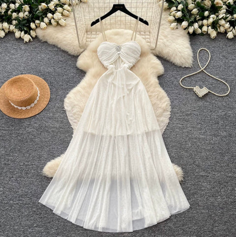 Fairy Mesh Patchwork Slip Dress